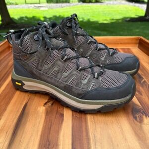 Ascend Mojave Waterproof Hiking‎ Boots Mens 10 Brown Leather Vibram Sole eVent